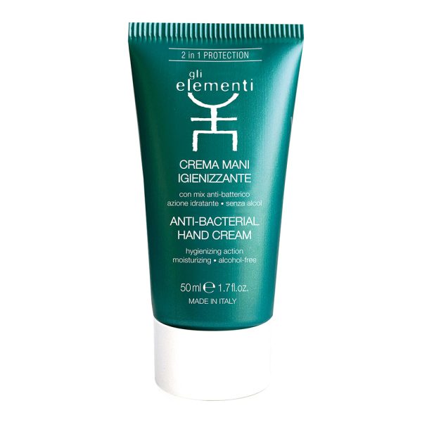 Antibakterinis rankų odos kremas Gli Elementi „Anti-bacterial Hand Cream", 50 ml