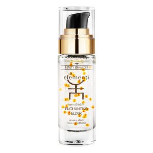 Švytėjimo veido odai suteikiantis serumas Gli Elementi „Enchanting Elixir, tinka naudoti kaip makiažo bazę, 30 ml