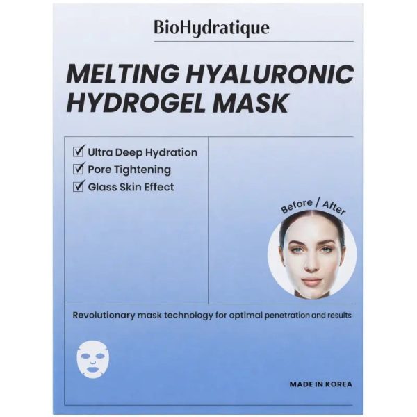 Hidrogelinė veido kaukė „Melting Hyaluronic“ – intensyviam drėkinimui, 1 vnt.