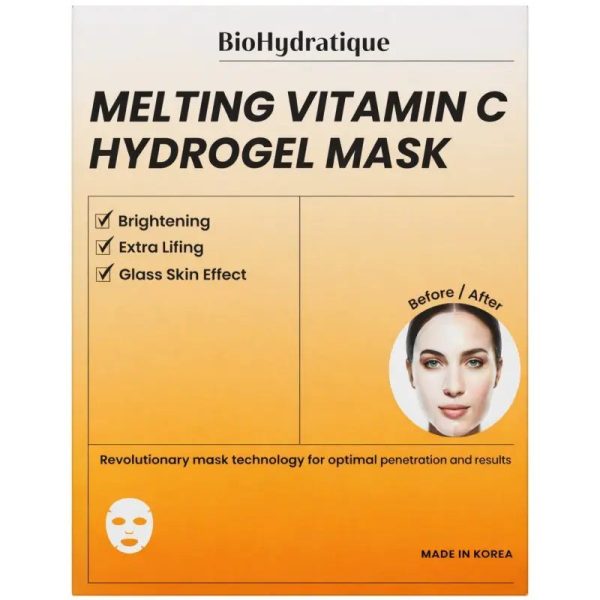Hidrogelinė vitamino C kaukė „Melting Vitamin C“ – skaistesnei, lygesnei ir gyvybingai odai, 1 vnt.