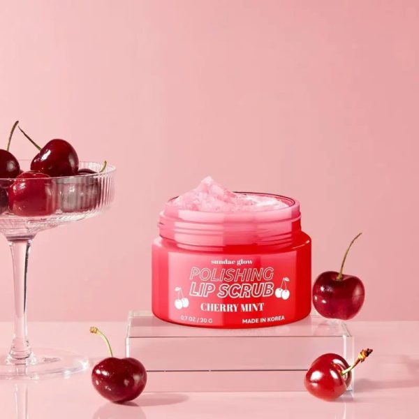 Lūpų šveitiklis Sundae Glow Lip Scrub Cherry Mint, Vyšnių ir pipirmėčių kvapo, 20 g
