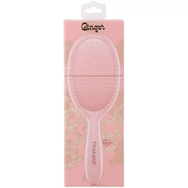 Šepetys plaukams Framar Cookie Cutter Detangle Brush Ginger (su dėžute)