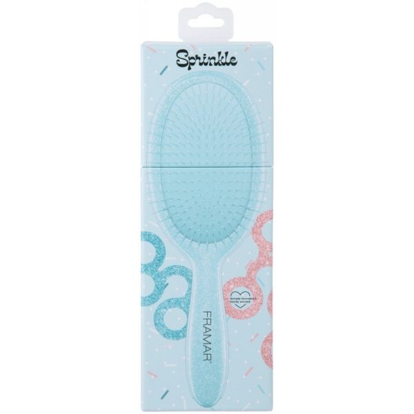 Šepetys plaukams Framar Cookie Cutter Detangle Brush Sprinkle (su dėžute)