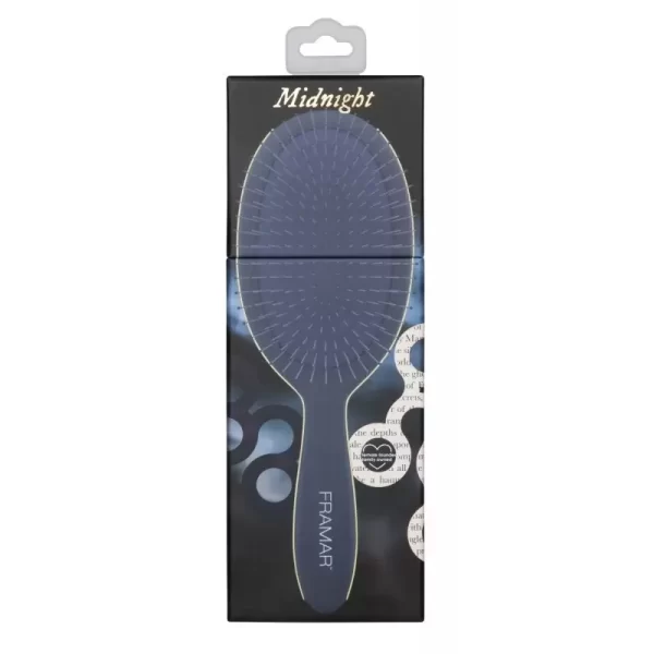 Šepetys plaukams Framar Dark Academia Detangle Brush Midnight (su dėžute)
