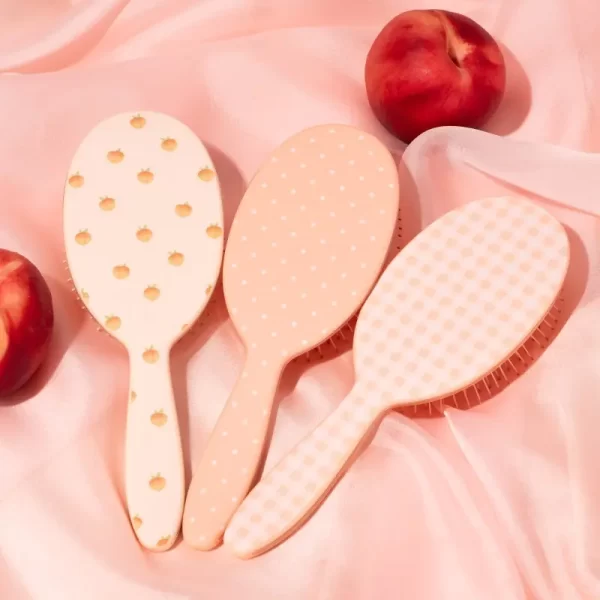Šepetys plaukams Framar Detangle Brush Peach Please Georgia (su dėžute)