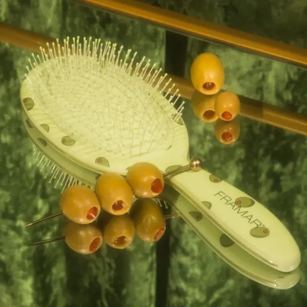 Šepetys plaukams Framar Extra Dirty Detangle Brush Extra Olives (su dėžute)